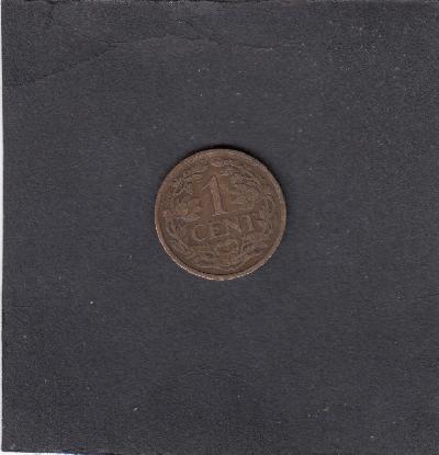 Beschrijving: 1 Cent WILHELMINA  